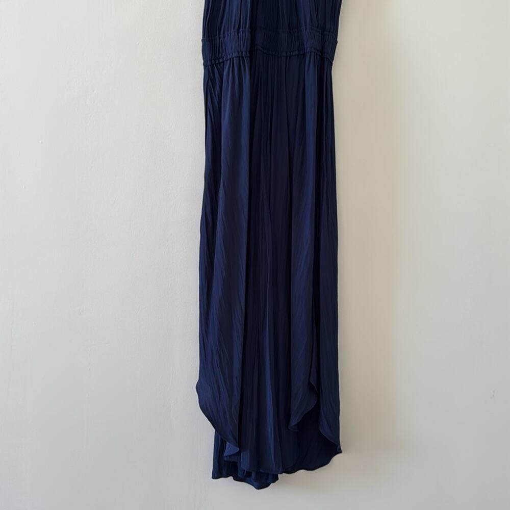 Ramy Brook Studded Autumn Navy Midi Dress XS Wedding Guest Coquette Girl - Picture 3 of 6